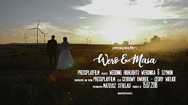 Videographer PressPlayFilm đến từ Wero + Masa | Wedding highlights | 2016 | Cegielnia Rzucewo | Cedrowy Dworek, engagement, wedding