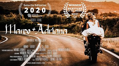 Видеограф Axinte Films, Рим, Италия - Marco & Adriana | Love Story, аэросъёмка, свадьба
