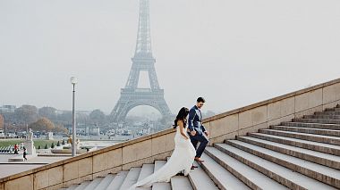 Videographer Vanessa and Ivo from Guimarães, Portugal - The light of my love | Paris Elopement, drone-video, engagement, wedding
