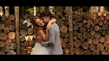 Видеограф Евгения Нестерова, Санкт Петербург, Русия - Трогательная лесная свадьба в стиле рустик, engagement, wedding