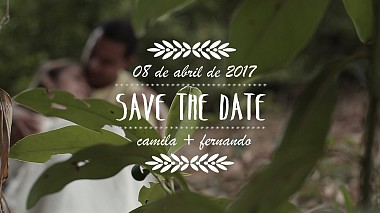 Βιντεογράφος Rafa Guedes από Ριμπεράο Πρέτο, Βραζιλία - Save The Date Camila e Fernando, invitation, wedding