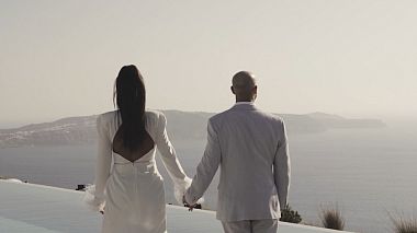 Videógrafo Kostas Voulgarakis de Fira, Grecia - Alexa & Jonathan Wedding Teaser, wedding