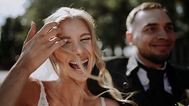 Видеограф VideoStories, Быдгощ, Польша - Amazing wedding day, beautiful way to the church in red Mustang, репортаж, свадьба