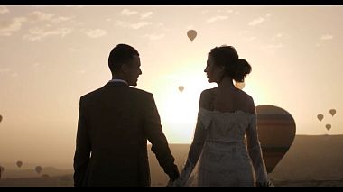 Видеограф Crop Film, Прага, Чехия - Wedding in Cappadokia | Anton and Anna, аэросъёмка, свадьба