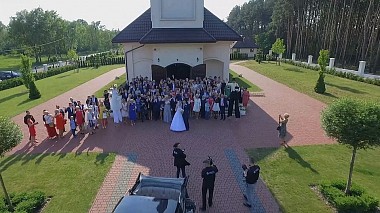 Видеограф Cezary Sawicki, Плонск, Полша - Patrycja i Karol - 28 maja 2016, drone-video, wedding