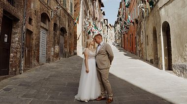 Filmowiec Adrian Łysiak z Garwolin, Polska - Ślub w Toskanii | Zabawa w plenerze i wzruszające przysięgi | Monteriggioni, wedding