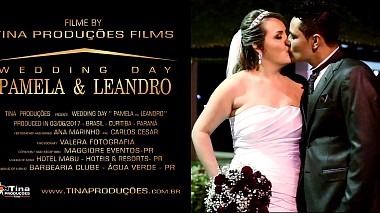 Видеограф Carlos, Куритиба, Бразилия - Weeding Day Pamela e Leandro, SDE, лавстори, музыкальное видео, свадьба, событие