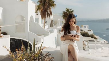 Βιντεογράφος Vangelis Mokas από Αθήνα, Ελλάδα - Derek & Yana’s Santorini Elopement, wedding