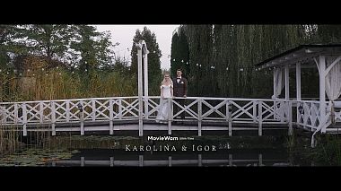 Videographer Movie Wam from Plonsk, Poland - Dworek na Wodoktach - Karolina & Igor - Zwiastun Filmu Ślubnego, drone-video, wedding