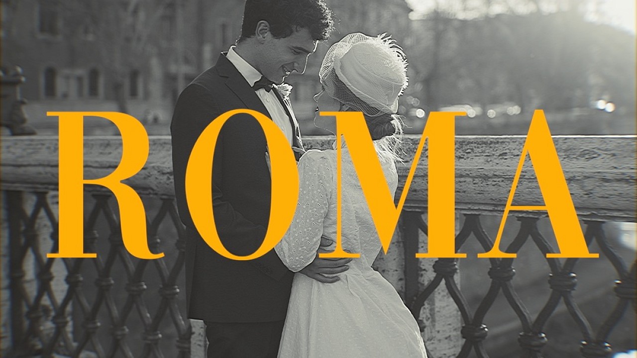 Romantic Elopement 60s Vibes in Rome: A Timeless Love Story with Vintage Charm