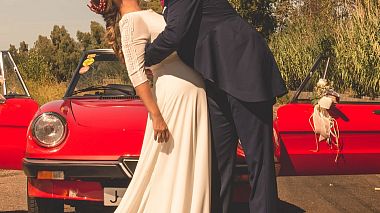 Видеограф David Bernal, Бадахос, Испания - SPIDER CAR WEDDING ALEX & PALOM RED, аэросъёмка, музыкальное видео, свадьба