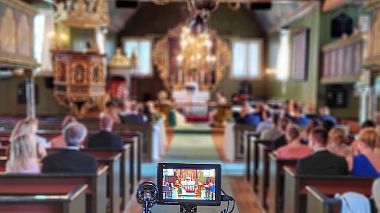 Videograf Erik Foss din Oslo, Norvegia - Bryllup i Risør, filmare cu drona, nunta