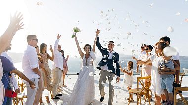 Viyana, Avusturya'dan Alex Suhomlyn kameraman - Santorini wedding, düğün
