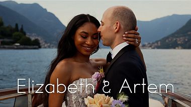 Videographer Marco La Boria đến từ Trailer Elizabeth & Arthem | Wedding Films by Marco La Boria | Wedding Italy Villa Pizzo Lake Como, wedding