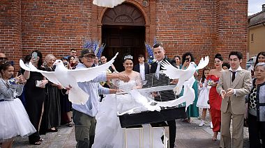 来自 克拉奥华, 罗马尼亚 的摄像师 Victor Mihaescu - Beatrice & Lucian - Matrimonio a Melegnano, Italy, wedding