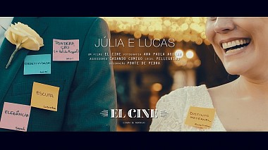 Видеограф El Cine Cinema de Memórias, Бело Оризонти, Бразилия - Júlia e Lucas, wedding