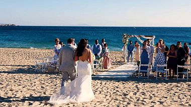 Видеограф Evangelos Tzoumanekas, Наксос, Гърция - Beach Wedding in Naxos Island, Greece, wedding