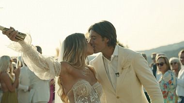 Відеограф Konstantinos Liopetas, Афіни, Греція - Lizzie + Joshua - Sunkissed Mykonos Island, wedding