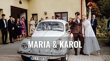 Videographer Marcin Morawski from Nový Sadec, Polsko - Maria & Karol - Klip Ślubny - Dworek W Brzeznej, wedding