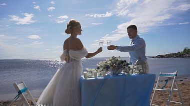 Видеограф Aleksey Goryachev, Санкт Петербург, Русия - Marvelous wedding on shore, wedding
