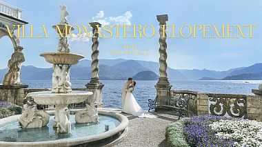 Retro elopement - Villa Monastero, lake Como, engagement, event, wedding