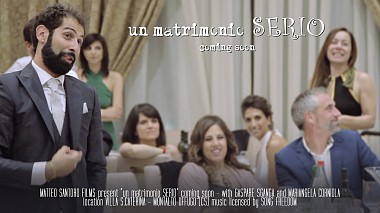 Videógrafo Matteo Santoro de Roma, Italia - Wedding Teaser | un matrimonio SERIO | Gaspare e Mariangela | Matteo Santoro Films, wedding