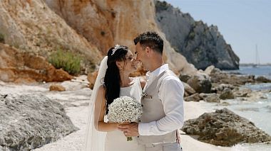 Видеограф FEEL YOUR FILMS, Афины, Греция - Lucinda & Matthew | Beach Wedding in Kefalonia, аэросъёмка, свадьба, событие