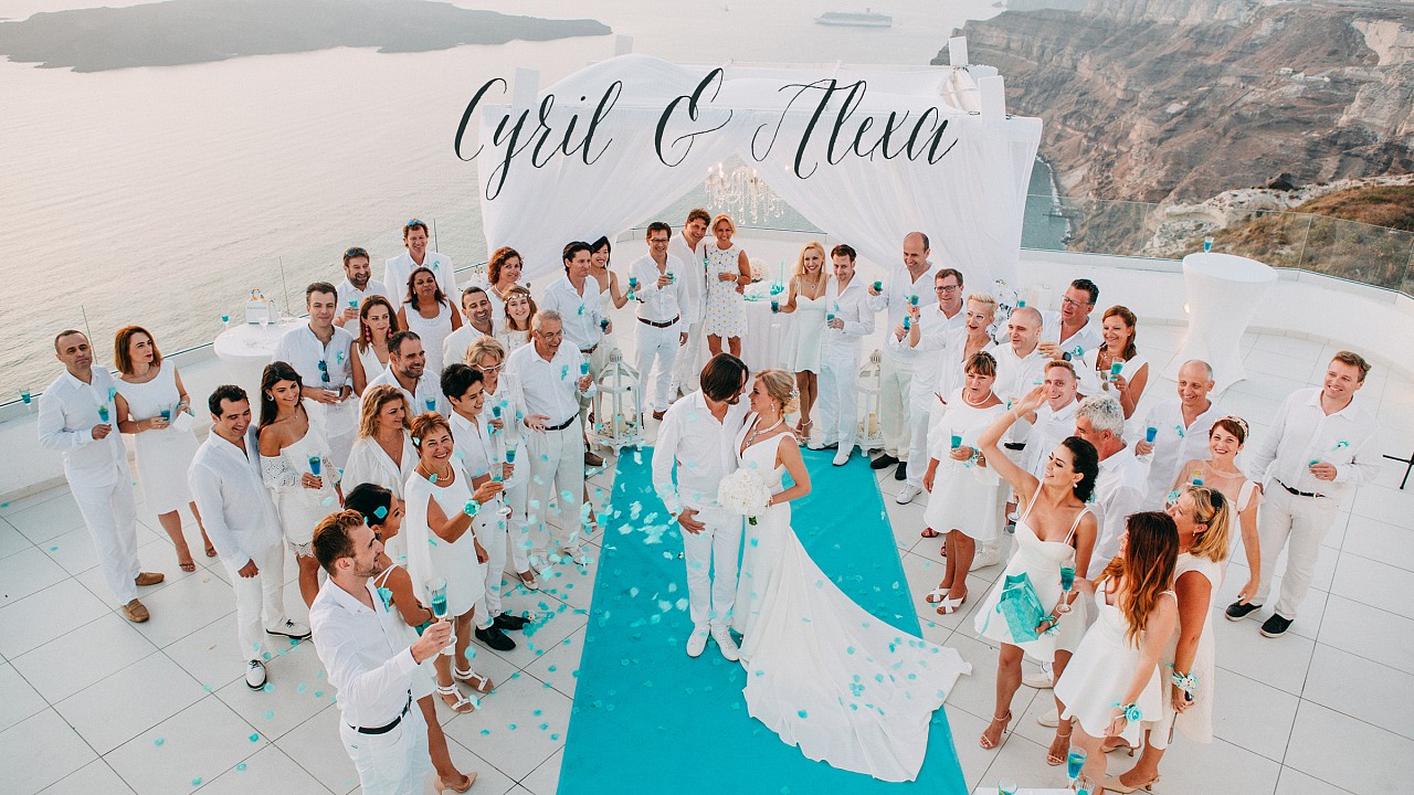 Cyril & Alexa Santorini Wedding