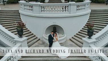 来自 克莱佩达, 立陶宛 的摄像师 VIZA Studio - Lina and Richard Wedding trailer in Lithuania., drone-video, wedding