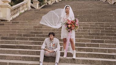 来自 巴塞罗纳, 西班牙 的摄像师 La Vie en Film - Barcelona Fashion wedding editorial Frida Enamorada, wedding