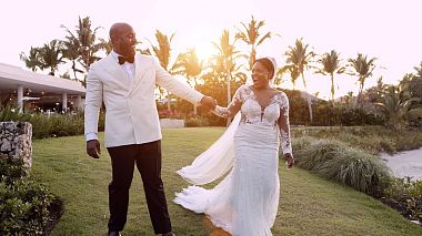 Видеограф La Vie en Film, Барселона, Испания - Ashley & Evan Dominican Republic wedding, аэросъёмка, свадьба