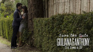 Videografo Bluesvi Filmes da Aracaju, Brasile - Save the Date - Giuliana & Anthony, event, wedding