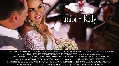Відеограф Jailson Oliveira, Флоріанополіс, Бразилія - Junior + Kelly, engagement, wedding