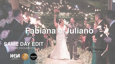 Видеограф Andressa Moura, Сорокаба, Бразилия - Filme Same  Day Edite  Juliano e Fabiana, SDE, музыкальное видео, свадьба