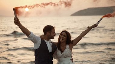 Видеограф Dimitris Kanavos, Афины, Греция - Vivian and Stefanos, аэросъёмка, свадьба, событие