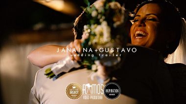 Видеограф Décio  Ramos, Барретус, Бразилия - Janaina e Gustavo - wedding trailer, SDE, drone-video, engagement, wedding
