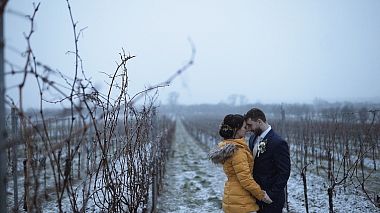 Видеограф Michal Steflovic, Прага, Чехия - Markéta & David :: winter wedding highlights, аэросъёмка, свадьба