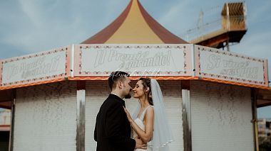 San Benedetto del Tronto, İtalya'dan Marco Romandini kameraman - Bride and Groom celebrates their Wedding at the Luna Park!, drone video, düğün, etkinlik, nişan
