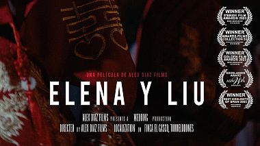 Видеограф Alex Diaz Films, Мадрид, Испания - Elena y Liu - Alex Diaz Films (Wedding Highlights), аэросъёмка, лавстори, свадьба, событие, шоурил