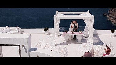 Videografo Mikhail Levchuk da Mosca, Russia - Yura and Nastya Santorini Wedding Highlights, wedding