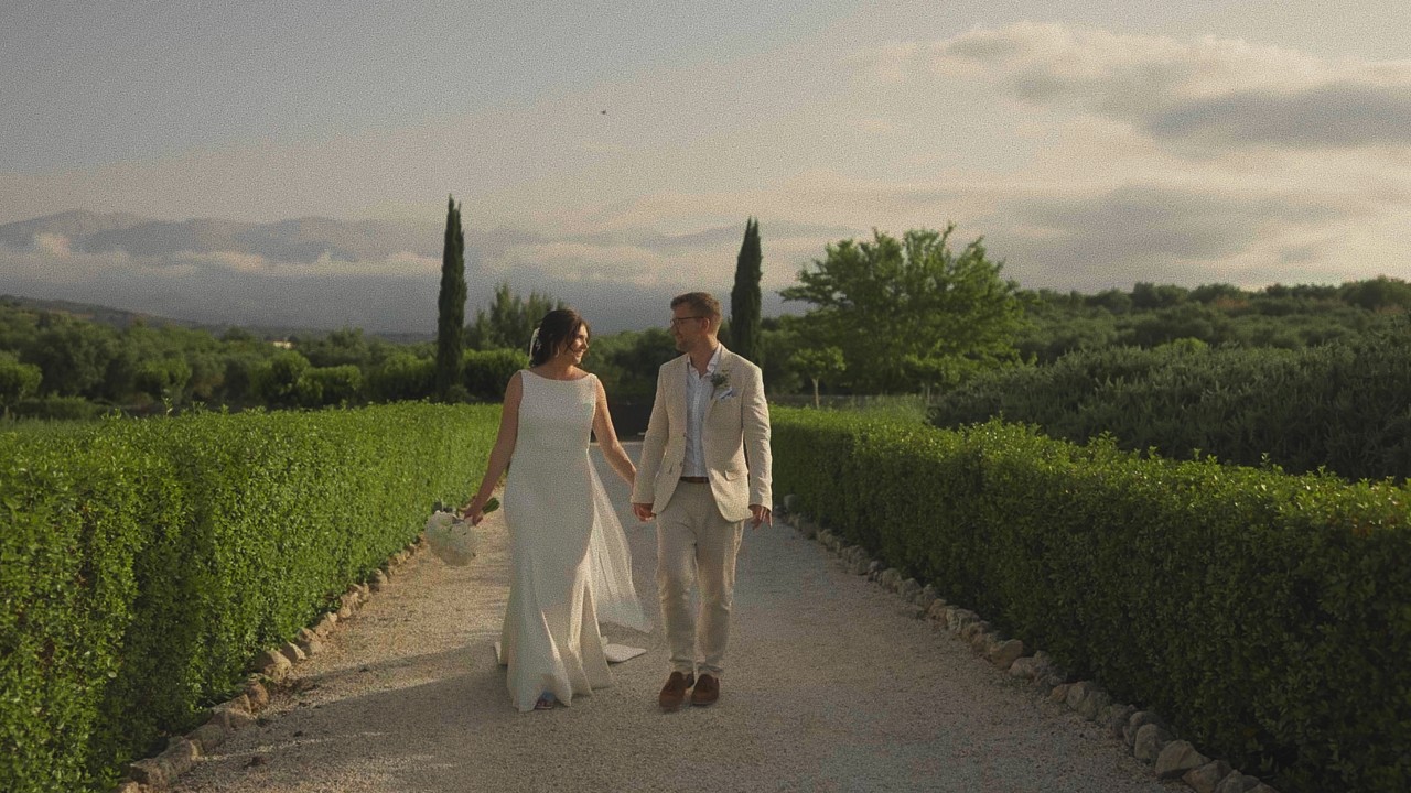 Shonagh and Daniel | Wedding in Roxani Estate Wedding Venue Chania, Crete Highlights 4K