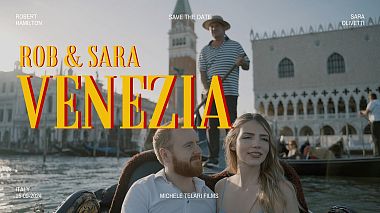 Видеограф Michele Telari, Сенигаллия, Италия - ELOPEMENT IN VENICE - Rob & Sara, аэросъёмка, лавстори, свадьба